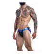 CUT4MEN - JOCKSTRAP DESIRE CUIRETTE BLEU XL