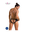 PASSION - 030 SLIP OUVERT TOM NOIR L/XL