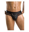 PASSION - 030 SLIP OUVERT TOM NOIR L/XL