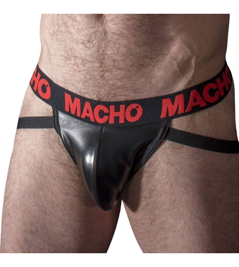 MACHO - MX25RC JOCK CUIR ROUGE XL