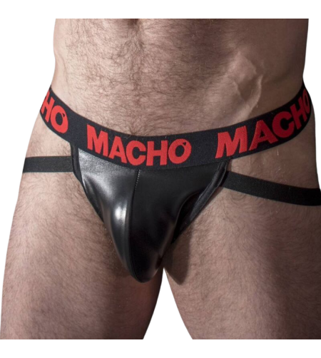 MACHO - MX25RC JOCK CUIR ROUGE XL