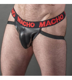 MACHO - MX25RC JOCK CUIR ROUGE XL