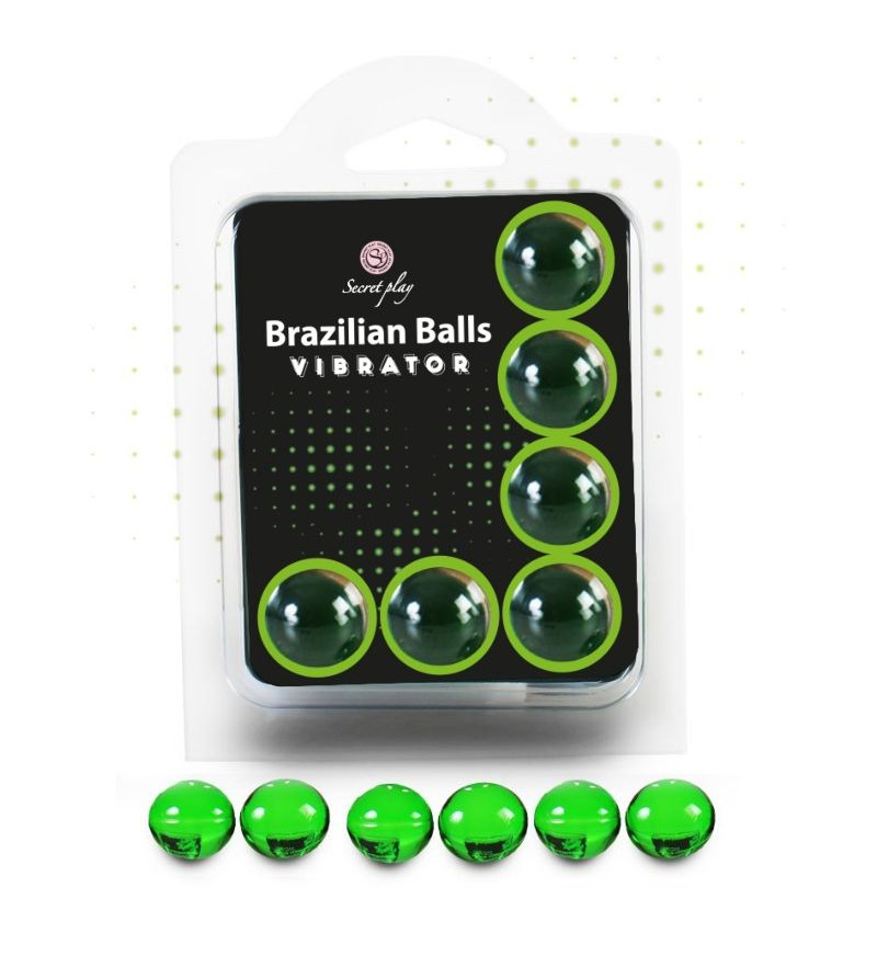 SECRETPLAY - SET 6 BOULES BRÉSILIENNES VIBRATEUR