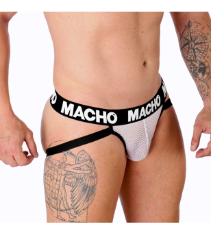 MACHO - MX26X1 JOCK GRID BLANC XL