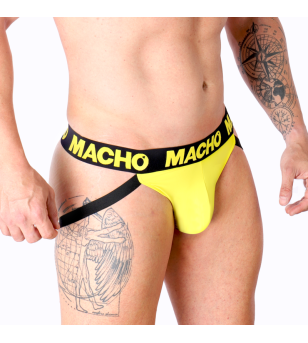 MACHO - MX25A JOCK LYCRA JAUNE XL