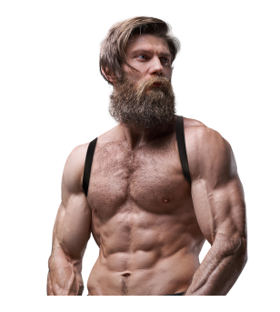 FETISH SUBMISSIVE ATTITUDE - HARNAIS DOS EN ÉCO-CUIR POUR HOMMES