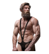 FETISH SUBMISSIVE ATTITUDE - HARNAIS EN CUIR ÉCOLOGIQUE EN FORME DE V POUR HOMMES
