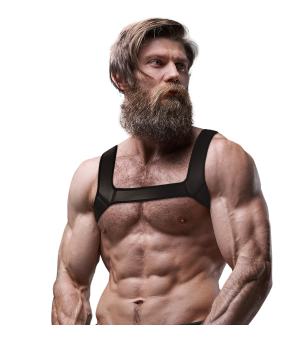FETISH SUBMISSIVE ATTITUDE - HARNAIS DE POITRINE EN NÉOPRÈNE POUR HOMMES TAILLE L