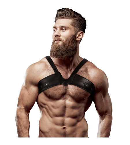FETISH SUBMISSIVE ATTITUDE - HARNAIS DE POITRINE EN ÉCO-CUIR POUR HOMMES BRIGADE
