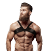 FETISH SUBMISSIVE ATTITUDE - HARNAIS DE POITRINE EN ÉCO-CUIR POUR HOMMES BRIGADE