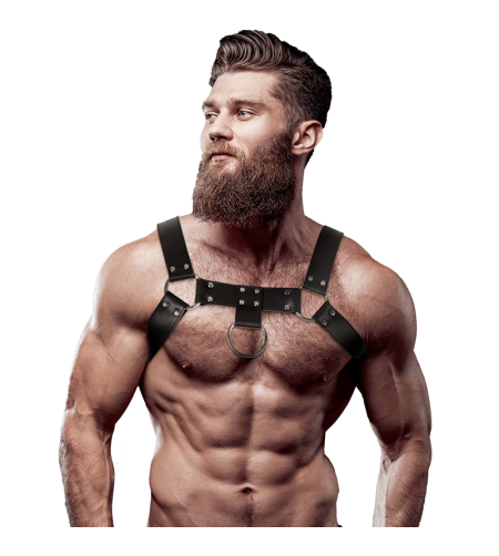 FETISH SUBMISSIVE ATTITUDE - HARNAIS DE POITRINE EN ÉCO-CUIR POUR HOMMES