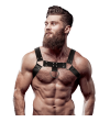 FETISH SUBMISSIVE ATTITUDE - HARNAIS DE POITRINE EN ÉCO-CUIR POUR HOMMES