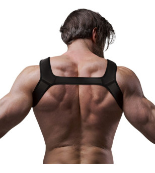 FETISH SUBMISSIVE ATTITUDE - HARNAIS DE POITRINE EN NÉOPRÈNE POUR HOMMES TAILLE M