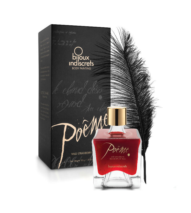 BIJOUX - POEME PEINTURE COMESTIBLE FRAISE DES SAUVAGES 50 GR