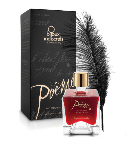 BIJOUX - POEME PEINTURE COMESTIBLE FRAISE DES SAUVAGES 50 GR