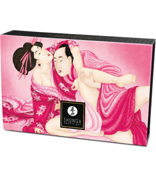 SHUNGA - KIT DE POUDRE DE MASSAGE COMESTIBLE FRAMBOISE