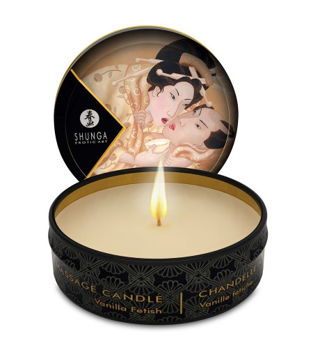 SHUNGA - BOUGIE DE MASSAGE MINI CARESS BY CANDELIGHT VANILLE 30 ML