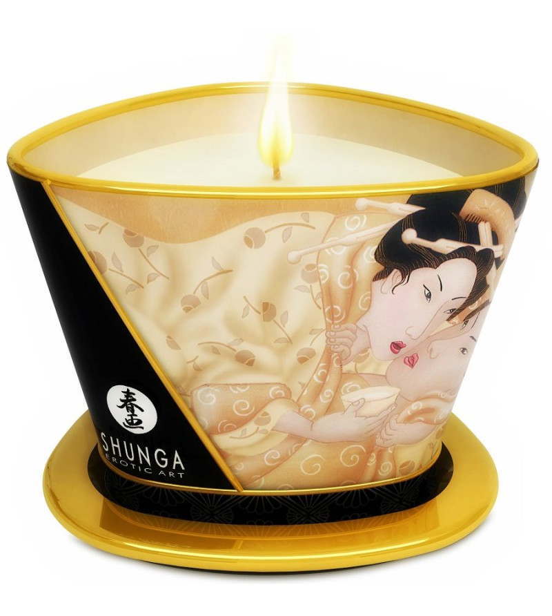 SHUNGA - BOUGIE DE MASSAGE MINI CARESS BY CANDELIGHT VANILLE 170 ML