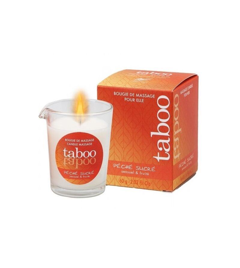 RUF - BOUGIE DE MASSAGE TABOO POUR SON ARÔME PECHE SUCRE NECTARINE