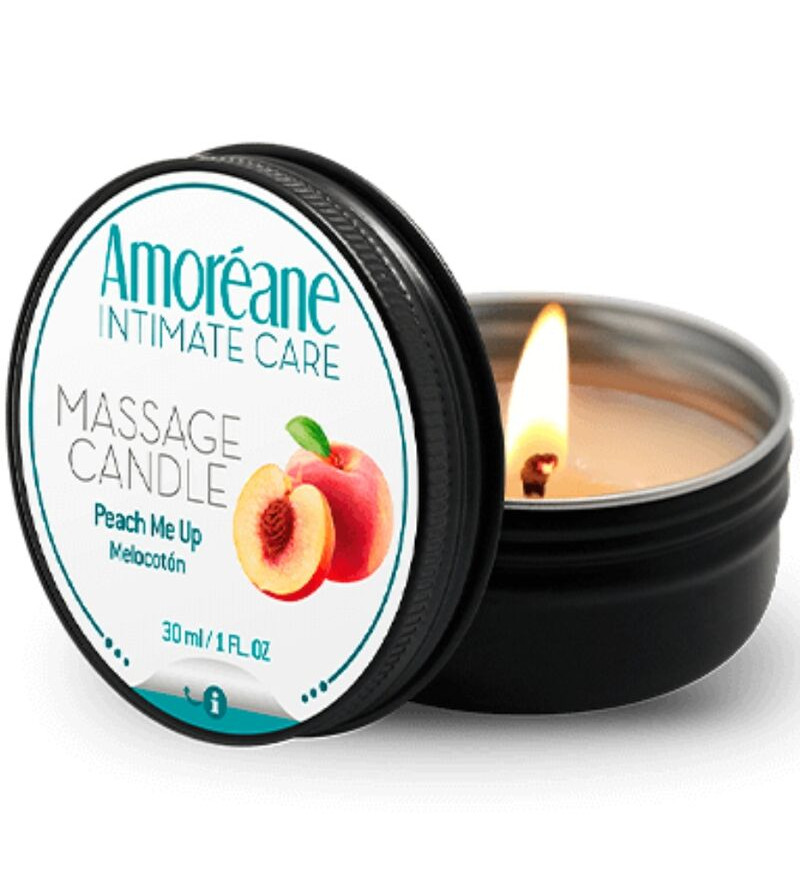 AMOREANE - BOUGIE DE MASSAGE PÊCHE 30 ML