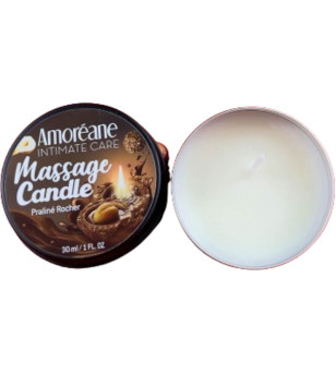 AMOREANE - BOUGIE DE MASSAGE ROCHER PRALINE 30 ML