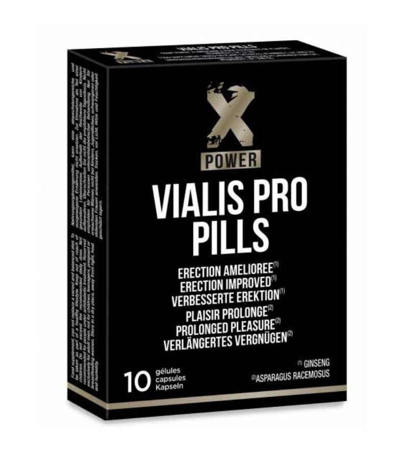 X POWER - VIALIS PRO ERECTION AMÉLIORÉE 10 PILULES