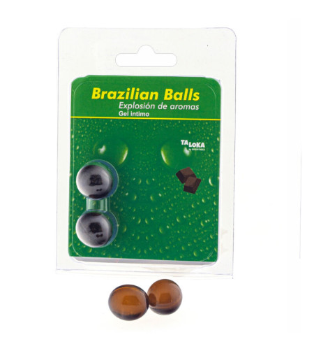 TALOKA - GEL INTIME 2 BOULES BRÉSILIENNES AU CHOCOLAT