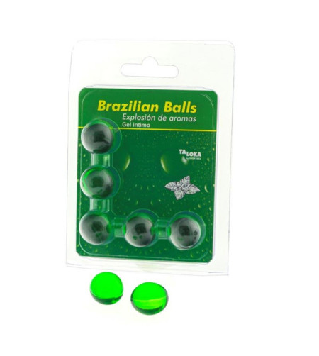 TALOKA - 5 BOULES BRÉSILIENNES GEL INTIME MENTHE