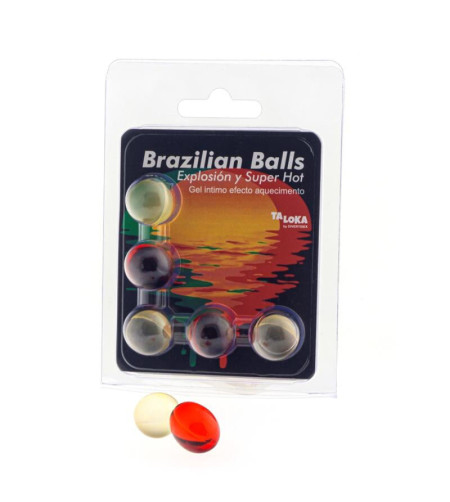 TALOKA - 5 BOULES BRÉSILIENNES GEL EXCITANT EFFET SUPER CHAUD