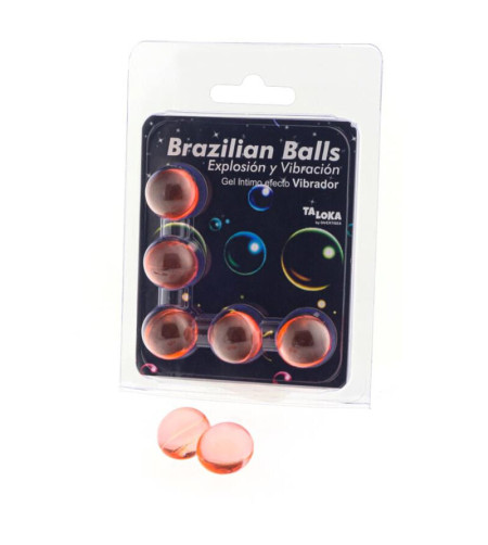 TALOKA - 5 BALLES BRÉSILIENNES GEL EXCITANT EFFET VIBRANT