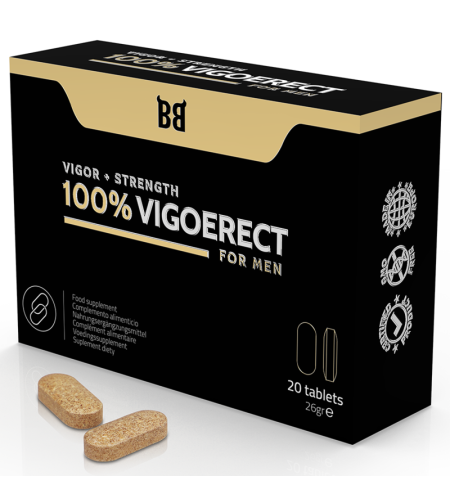 BLACK BULL - 100% VIGOERECT VIGEUR + FORCE POUR HOMME 20 COMPRIMES