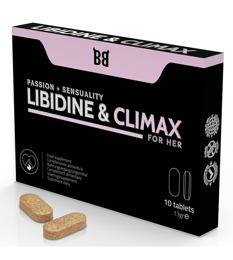 BLACK BULL - AUGMENTATION DE LIBIDINE ET CLIMAX L BIDO POUR FEMMES 10 GÉLULES