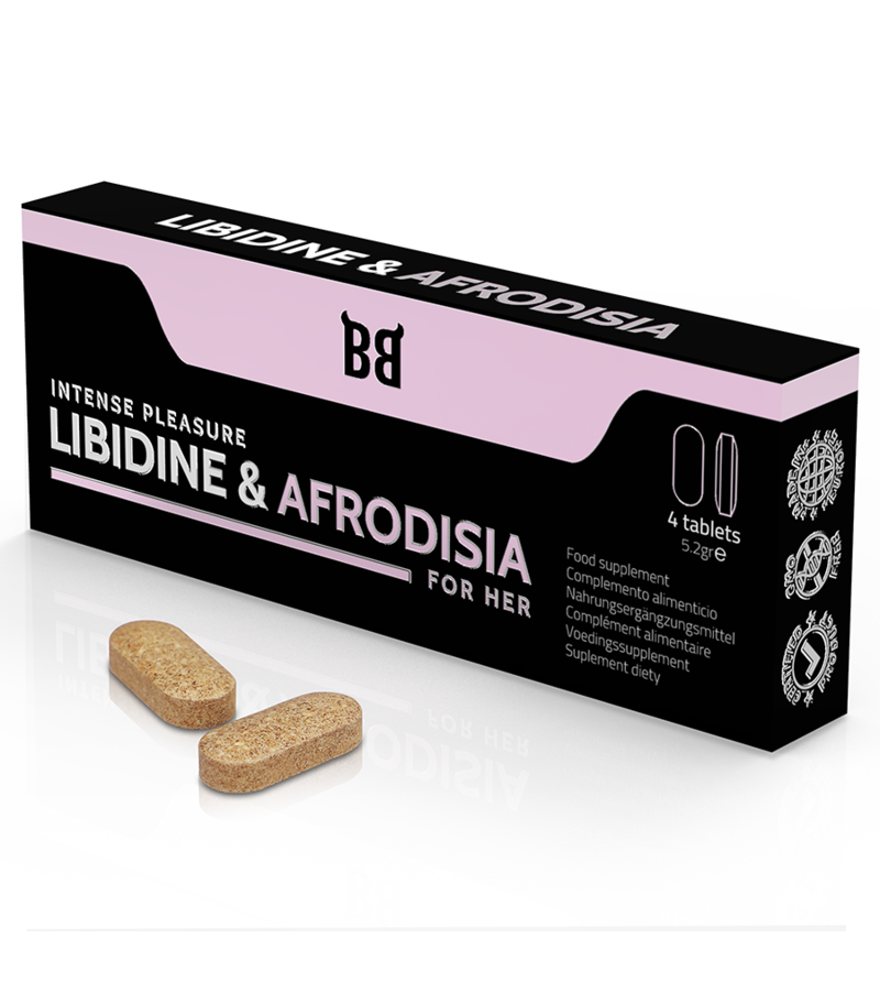 BLACK BULL - LIBIDINE  AFRODISIA PLAISIR INTENSE POUR SES 4 COMPRIMES