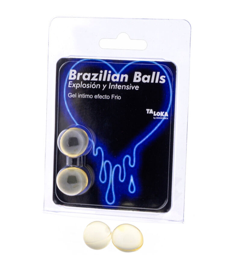 TALOKA - 2 BALLES BRÉSILIENNES GEL EXCITANT EFFET FROID  VIBRATION