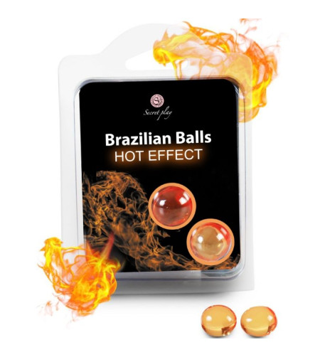 SECRETPLAY - BALLES BRÉSILIENNES EFFET CHAUFFANT 2 UNITÉS