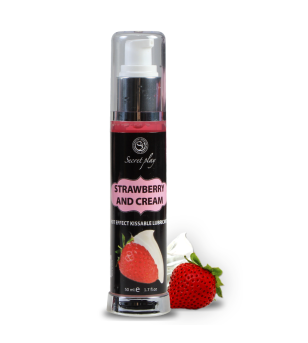 SECRETPLAY - LUBRIFIANT 2-1 EFFET CHALEUR FRAISE  CRÈME 50 ML