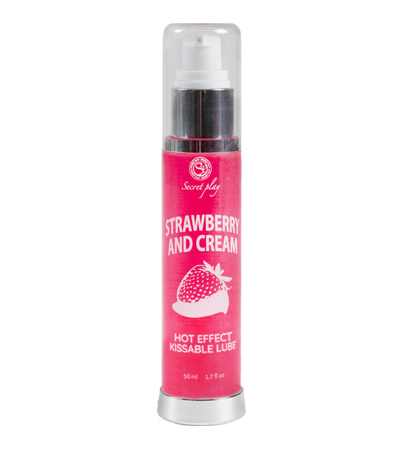 SECRETPLAY - LUBRIFIANT 2-1 EFFET CHALEUR FRAISE  CRÈME 50 ML