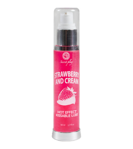 SECRETPLAY - LUBRIFIANT 2-1 EFFET CHALEUR FRAISE  CRÈME 50 ML