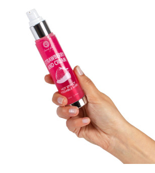 SECRETPLAY - LUBRIFIANT 2-1 EFFET CHALEUR FRAISE  CRÈME 50 ML