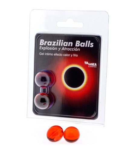 TALOKA - 2 BOULES BRÉSILIENNES GEL EXCITANT EFFET CHAUD  FROID
