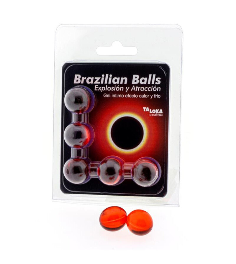 TALOKA - 5 BOULES BRÉSILIENNES GEL EXCITANT EFFET CHAUD  FROID