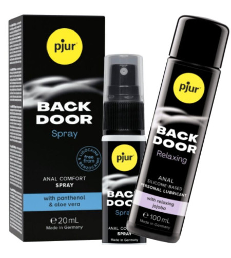 PJUR - BACK DOOR ENSEMBLE DE LUBRIFIANT ANAL ET SPRAY