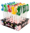 SECRETPLAY - AFFICHAGE ASSORTIMENT DE SUCETTES PÉNIS AVEC ALCOOL 40 UNITÉS