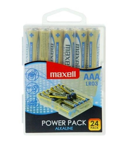 MAXELL - PILES ALCALINES AAA LR03 PACK * 24 PILES