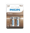 PHILIPS - PILES ALCALINES C LR14 BLISTER*2