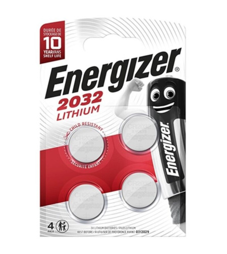 ENERGIZER - PILE BOUTON LITHIUM CR2032 3V 4 UNIT?