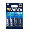 VARTA - PILE ALCALINE LONGLIFE POWER AA LR6 4 UNITÉ