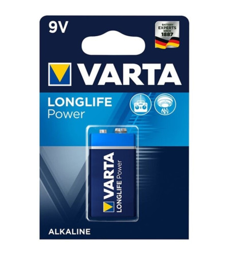 VARTA - PILE ALCALINE LONGLIFE POWER 9V LR61 1 UNITÉ