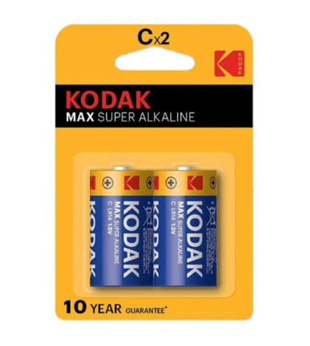 KODAK - PILE ALCALINE MAX C LR14 2 UNITÉ