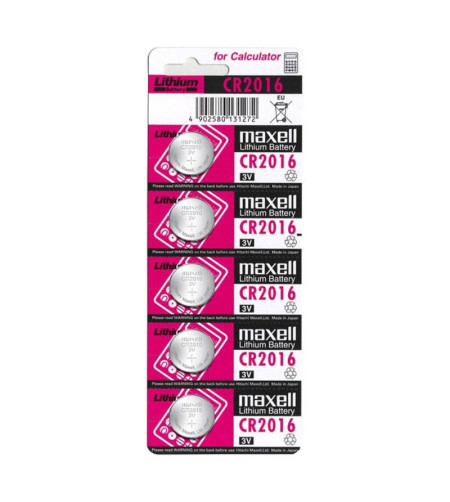 MAXELL - BATTERIE LITIO CR2016 3V 5UDS